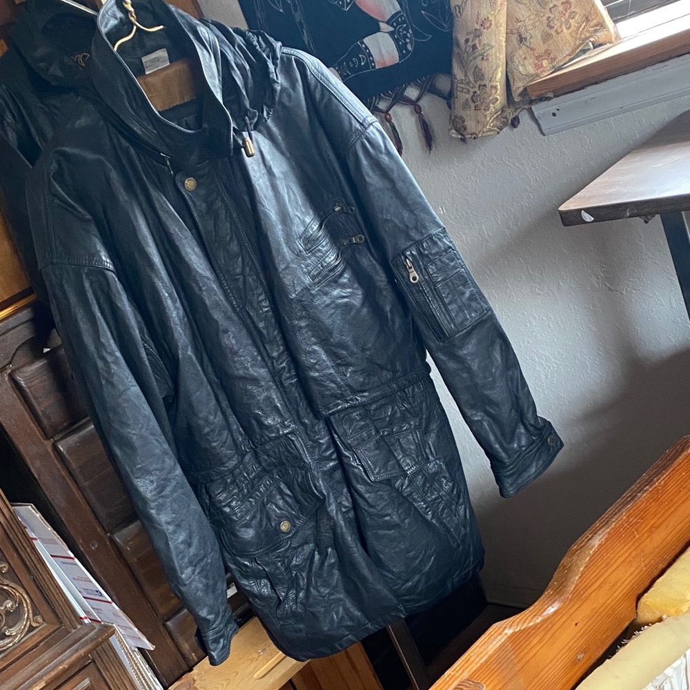 Men's Black Leather Jacket